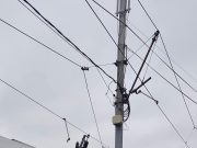 Pantograf defect, tramvaie blocate